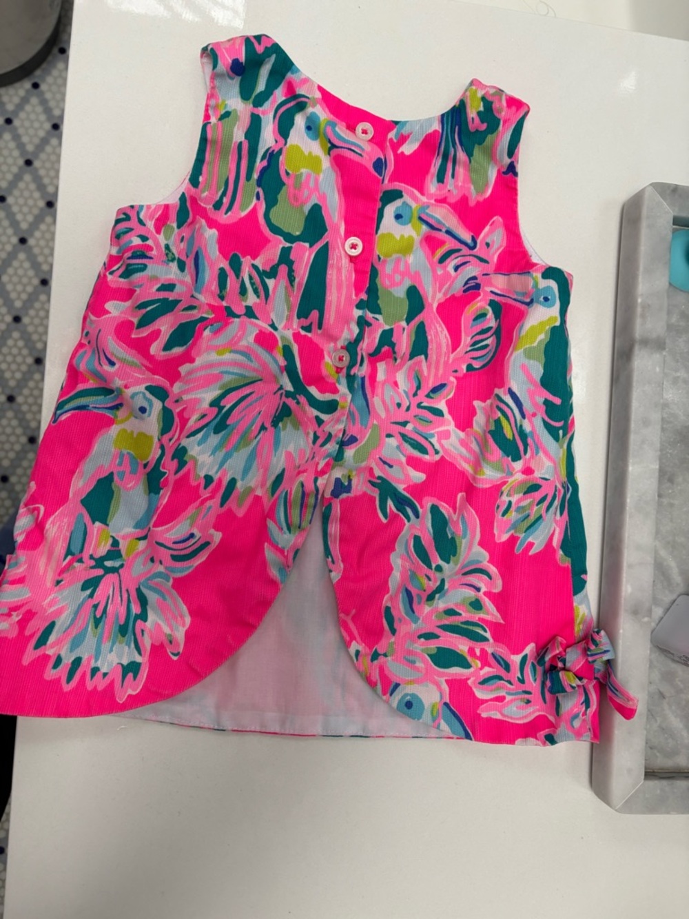 Dragonfruit Toucan Baby Dress - Picture 2 of 3